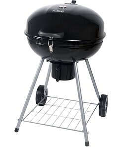 Mr. Bar-B-Q 22.17-in W Black/Porcelain Kettle Charcoal Grill
