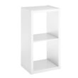 ClosetMaid 30-in H x 15.87-in W x 13.5-in D White Wood Laminate 2 Cube Organizer