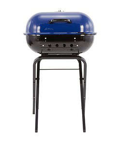 Americana 21.25-in W Ocean Blue Kettle Charcoal Grill