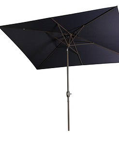 CASAINC 10-ft Navy Blie Crank Market Patio Umbrella