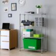 Style Selections Steel 4-Tier Utility Shelving Unit (35.7-in W x 14-in D x 53-in H)