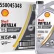 Shell Rotella T5 Synthetic Blend 15W-40 Diesel Engine Oil (1 Gallon, Case of 3)