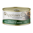 Applaws Natural Tuna Fillet with Seaweed in Broth Wet Cat Food, 5.5 oz., Case of 24