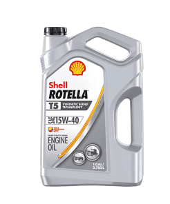 Shell Rotella T5 Synthetic Blend 15W-40 Diesel Engine Oil (1 Gallon, Case of 3)