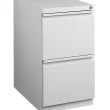 WorkPro 20”D Vertical 2-Drawer Mobile Pedestal File Cabinet, Light Gray