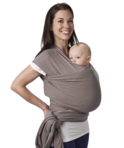 Boba Baby Wrap Carrier Newborn to Toddler - Stretchy Baby Wraps Carrier - Baby Sling - Hands-Free Baby Carrier Wrap - Baby Carrier Sling -Baby Carrier Newborn to Toddler 7-35 lbs (Grey) - 1