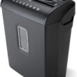 Aurora AU608MB High-Security 6-Sheet Micro-Cut Paper Credit Card Shredder with 3.5-Gallon Wastebasket, 4-Minute Continuous Running Time, Security Level P-4 - 1
