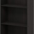 Furinno Basic 3-Tier Bookcase Storage Shelves, Espresso - 1