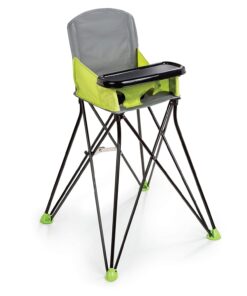 Summer Infant Pop ‘n Sit Portable Highchair, Green - Portable Highchair For Indoor/Outdoor Dining – Space Saver High Chair with Fast, Easy, Compact Fold, For 6 Months – 45 Pounds - 1