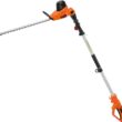 GARCARE Electric Pole Hedge Trimmer, Power Hedge Trimmer with 20 inch Dual-Action Laser Cut & Adjustable Cutting Head, 4.8Amp, 600W, Corded - 1