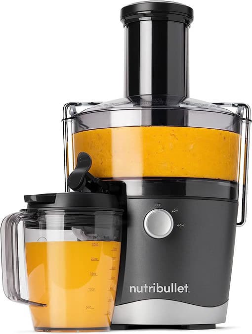 NutriBullet Juicer Centrifugal Juicer Machine for Fruit, Vegetables, and Food Prep, 27 Ounces/1.5 Liters, 800 Watts, Gray NBJ50100 - 2