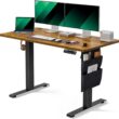 Marsail Standing Desk Adjustable Height 48x24 Inch, Electric Standing Desk with Storage Bag, Stand up Desk for Home Office Computer Desk Memory Preset with Headphone Hook - 1