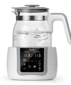 Bottle Warmer,Grelife 9-in-1 Fast Portable Instant Baby Milk Warme with 72H Keep Warm,Accurate Temperature Control,with Defrost, Sterili-zing, Heat Baby Food Jars for Breastmilk,Formula,Tea,Coffee - 1