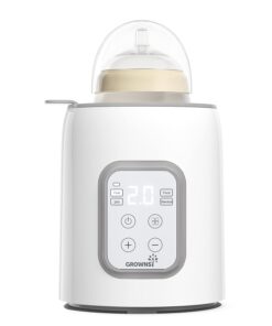 Bottle Warmer, GROWNSY 8-in-1 Fast Baby Milk Warmer with Timer for Breastmilk or Formula, Accurate Temperature Control, with Defrost, Sterili-zing, Keep, Heat Baby Food Jars Function - 1