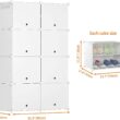 HOMIDEC Shoe Rack, 8 Tier Shoe Storage Cabinet 32 Pair Plastic Shoe Shelves Organizer for Closet Hallway Bedroom Entryway HOMIDEC Shoe Rack, 8 Tier Shoe Storage Cabinet 32 Pair Plastic Shoe Shelves Organizer for Closet Hallway Bedroom Entryway - 5