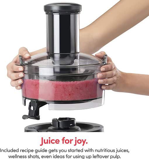 NutriBullet Juicer Centrifugal Juicer Machine for Fruit, Vegetables, and Food Prep, 27 Ounces/1.5 Liters, 800 Watts, Gray NBJ50100 - 3
