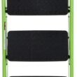 Cosco 11408GNF1E, Green Three Big Folding Step Stool with Rubber Hand Grip - 2