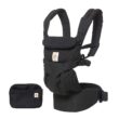 Ergobaby Omni 360 All-Position Baby Carrier for Newborn to Toddler with Lumbar Support (7-45 Pounds), Pure Black, 1 Count (Pack of 1) - 1