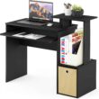 Furinno Econ Multipurpose Home Office Computer Writing Desk, Black/Brown - 5