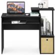 Furinno Econ Multipurpose Home Office Computer Writing Desk, Black/Brown - 4