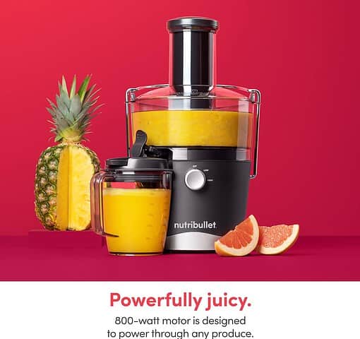 NutriBullet Juicer Centrifugal Juicer Machine for Fruit, Vegetables, and Food Prep, 27 Ounces/1.5 Liters, 800 Watts, Gray NBJ50100 - 7