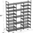 TIMEBAL 9 Tiers Shoe Rack Storage Organizer Shoe Shelf Organizer TIMEBAL 9 Tiers Shoe Rack Storage Organizer Shoe Shelf Organizer for Entryway Holds 50-55 Pairs Shoe and Boots, Stackable Shoe Cabinet Shoe Rack Organizer Large Shoe Shelf for Closet Bedroom Hallway - 8