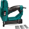 Electric Brad Nailer, NEU MASTER NTC0040 Electric Nail Gun/Staple Gun for Upholstery, Carpentry and Woodworking Projects, 1/4'' Narrow Crown Staples 200pcs and Nails 800pcs Included - 1