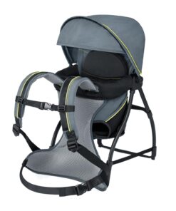 Chicco SmartSupport Aluminum Frame Backpack Carrier, Lightweight Baby Backpack Carrier | Solar/Grey - New Model - 1