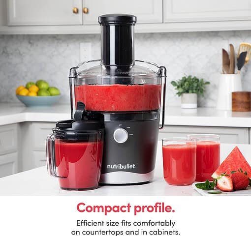 NutriBullet Juicer Centrifugal Juicer Machine for Fruit, Vegetables, and Food Prep, 27 Ounces/1.5 Liters, 800 Watts, Gray NBJ50100 - 6
