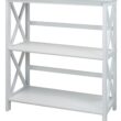 Casual Home 3-Shelf Montego Bookcase, White - 1