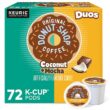 The Original Donut Shop Duos Coconut + Mocha Keurig Single-Serve K-Cup Pods, Medium Roast Coffee, 12 Count (Pack of 6) - 1