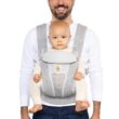 Ergobaby All Carry Positions Breathable Mesh Baby Carrier with Enhanced Lumbar Support & Airflow (7-45 Lb), Omni Breeze, Pearl Grey - 1