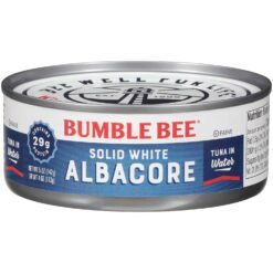 Bumble Bee Solid White Albacore Tuna in Water, 5 oz Can (Pack of 24) - Wild Caught Tuna - 29g Protein per Serving - Non-GMO Project Verified, Gluten Free, Kosher - Great for Tuna Salad & Recipes - 1