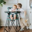 Baby Delight Go with Me Uplift Deluxe Portable High Chair | Indoor and Outdoor | Teal and Grey - 1