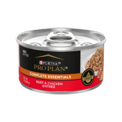Purina Pro Plan Gravy Beef & Chicken Entree Wet Cat Food, 3 oz., Case of 24