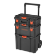 BLACK+DECKER BDST60500APB Stackable Storage System - 3 Piece Set (Small, Deep Toolbox, and Rolling Tote)