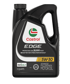 Castrol Edge 5W-30 Advanced Full Synthetic Motor Oil, 5 Quarts