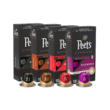 Peet's Coffee Gifts, Bestseller's Espresso Coffee Pods Variety Pack, Dark & Medium Roasts - 40 Count (4 Boxes of 10 Espresso Capsules)