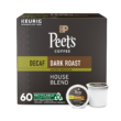 Peet's Coffee, Dark Roast Decaffeinated Coffee K-Cup Pods for Keurig Brewers - Decaf House Blend , 10 count (Pack of 6)