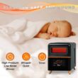 Dr. Infrared Heater Up to 1500-Watt Infrared Quartz Cabinet Indoor Electric Space Heater with Thermostat and Remote Included