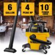 DEWALT DXV06P 6 gallon Poly Wet/Dry Vac, Yellow DEWALT DXV06P 6 gallon Poly Wet/Dry Vac, Yellow - 4