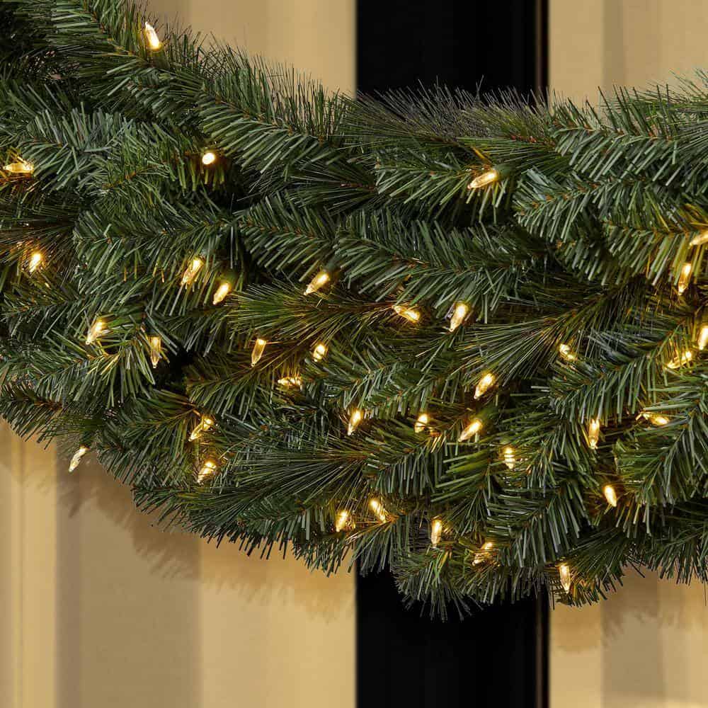 Home Accents Holiday Wesley Pine Wreath - Thumbnail 5