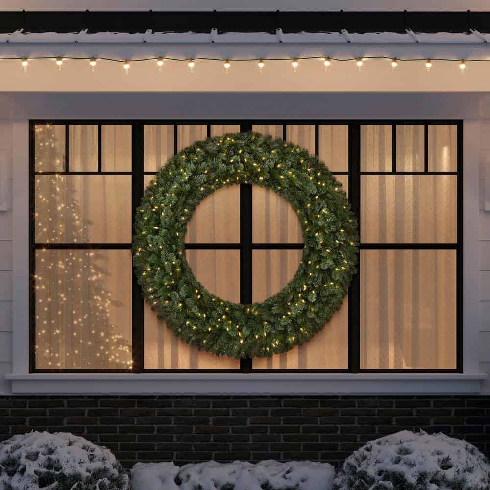 Home Accents Holiday Wesley Pine Wreath - Thumbnail 4