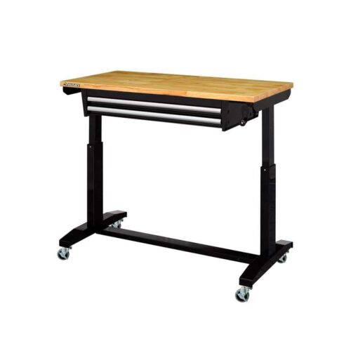 Husky HOLT4602B12 46 In. Adjustable Height Work Table With 2-Drawers In ...