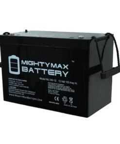 MIGHTY MAX BATTERY MAX3958677 12V 100Ah SLA Replacement Battery for Deep RV Marine Solar System