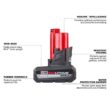 Milwaukee M12 12-Volt Lithium-Ion High Output 5.0 Ah and 2.5 Ah Battery Packs and Charger Starter Kit