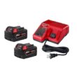 Milwaukee 48-59-1852B M18 18-Volt Lithium-Ion XC Starter Kit with Two 5.0Ah Batteries and Charger