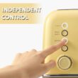 BUYDEEM DT640 4-Slice Toaster, Extra Wide Slots, Retro Stainless Steel, 7-Shade Settings (Mellow Yellow) BUYDEEM DT640 4-Slice Toaster, Extra Wide Slots, Retro Stainless Steel with High Lift Lever, Bagel and Muffin Function, Removal Crumb Tray, 7-Shade Settings (Mellow Yellow) - 4