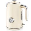 SULIVES Electric Kettle, 1.7L Stainless Steel Tea Kettle with Temperature Gauge