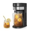 wirsh Iced Tea Maker with 85 Ounce Pitcher, Strength Control and Reusable Filter, Black